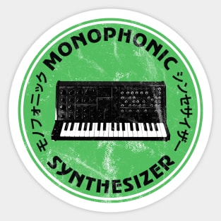 Analogue Synthesizer Vintage Retro Synth Art for Electronic Musician Sticker